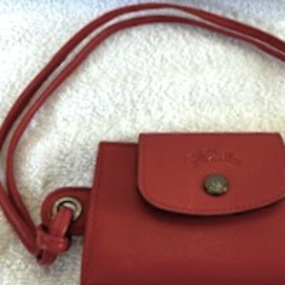 Longchamp luxury leather 6-card holder lanyard NWOT - Picture 6 of 6